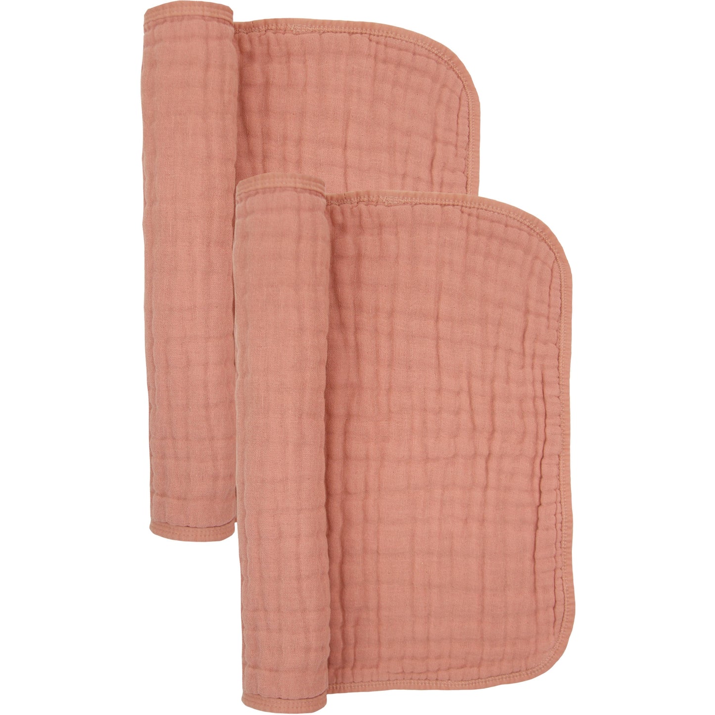 Rose Muslin Burp Cloth 2 Pack
