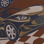 Brown Tee with Vroom Cars