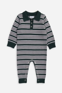 Forest Knit Stripe Romper