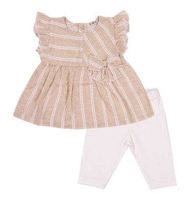 Linen Stripe Pant Set