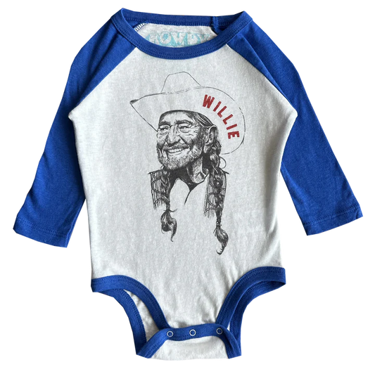 Willie Nelson Raglan Onesie
