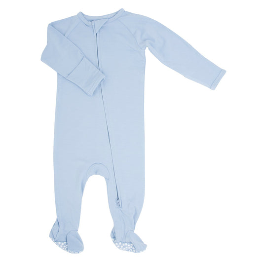 Dontes Blue Zipper Footie